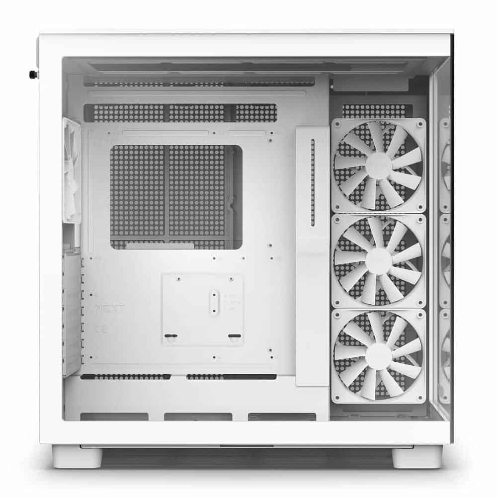 (image for) NZXT H9 Flow White Mid Tower Tempered Glass PC Gaming Case